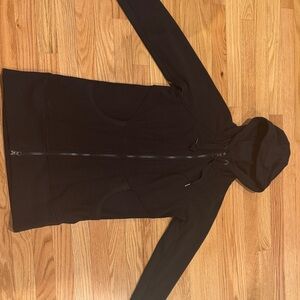 Athleta Black 3/4 Sweatshirt with Hood